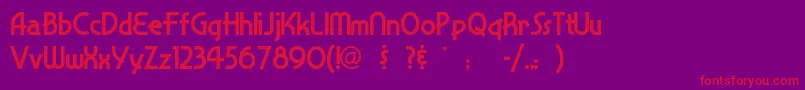 Snappyse Font – Red Fonts on Purple Background