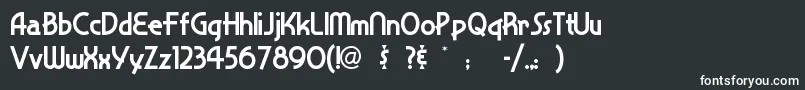 Snappyse Font – White Fonts on Black Background
