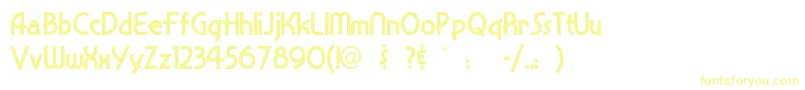 Шрифт Snappyse – жёлтые шрифты