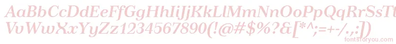 TusardecoBolditalic Font – Pink Fonts on White Background