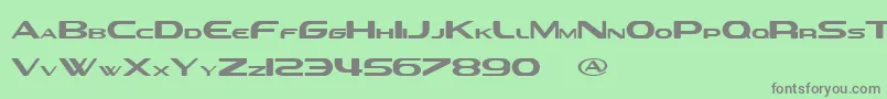 SevilAliasEsraLite Font – Gray Fonts on Green Background