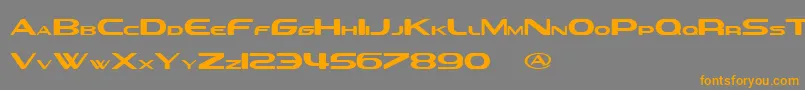 SevilAliasEsraLite Font – Orange Fonts on Gray Background