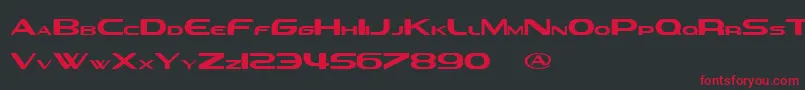 SevilAliasEsraLite Font – Red Fonts on Black Background