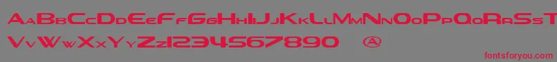 SevilAliasEsraLite Font – Red Fonts on Gray Background
