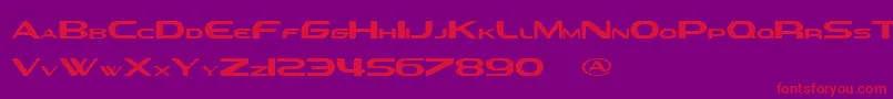 SevilAliasEsraLite Font – Red Fonts on Purple Background