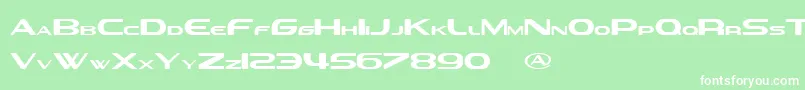 SevilAliasEsraLite Font – White Fonts on Green Background