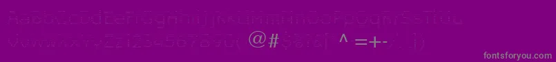 LeggodtLtThree Font – Gray Fonts on Purple Background