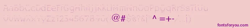 LeggodtLtThree Font – Purple Fonts on Pink Background