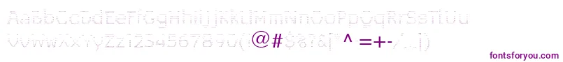 LeggodtLtThree Font – Purple Fonts on White Background