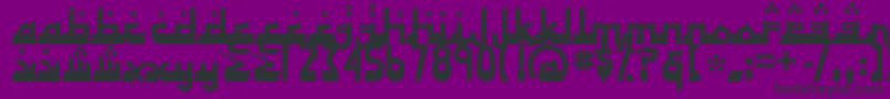 Alhadフォントについての詳細 フォントAlhad – 紫の背景に黒い文字
