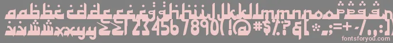 Alhad Font – Pink Fonts on Gray Background