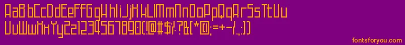 More about TechnoAtDusk Font TechnoAtDusk Font – Orange Fonts on Purple Background