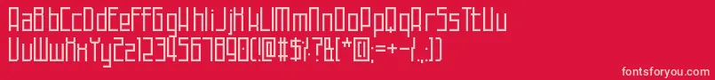 More about TechnoAtDusk Font TechnoAtDusk Font – Pink Fonts on Red Background