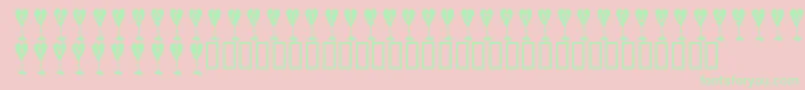 KrLoveLiesBleeding Font – Green Fonts on Pink Background