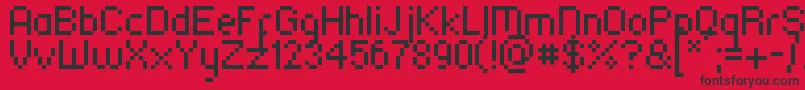 Ska75MarulCe Font – Black Fonts on Red Background