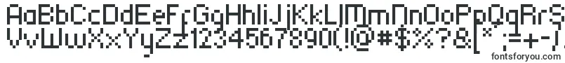 Шрифт Ska75MarulCe – блочные шрифты