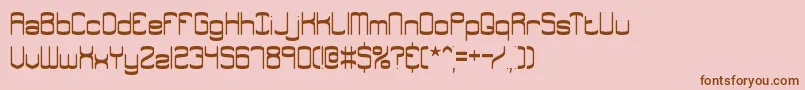 Enthuses Font – Brown Fonts on Pink Background