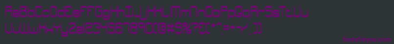 Enthuses Font – Purple Fonts on Black Background