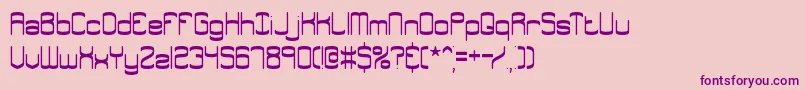 Enthuses Font – Purple Fonts on Pink Background