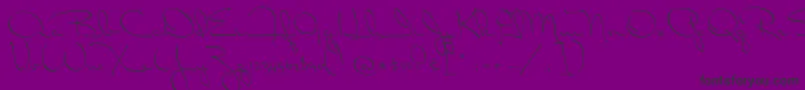 DrCarbfred Font – Black Fonts on Purple Background