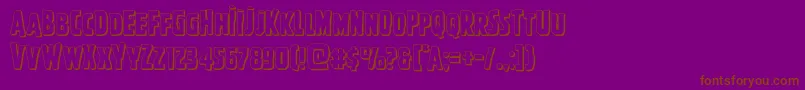More about Ghoulishintentshadow Font Ghoulishintentshadow Font – Brown Fonts on Purple Background