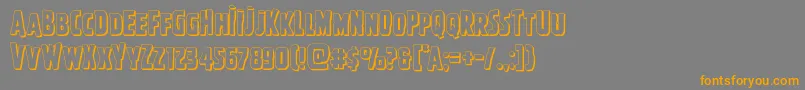 Ghoulishintentshadow Font – Orange Fonts on Gray Background