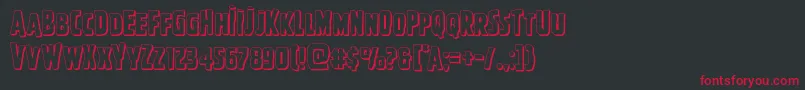 Ghoulishintentshadow Font – Red Fonts on Black Background