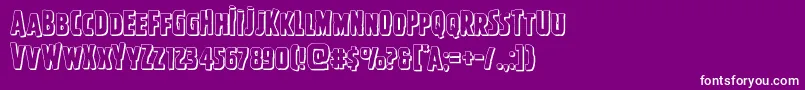 fuente Ghoulishintentshadow – Fuentes Blancas Sobre Fondo Morado
