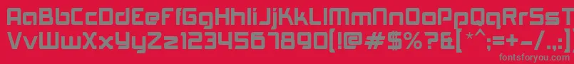 AkashiRegular Font – Gray Fonts on Red Background