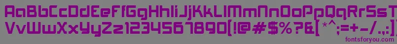 AkashiRegular Font – Purple Fonts on Gray Background