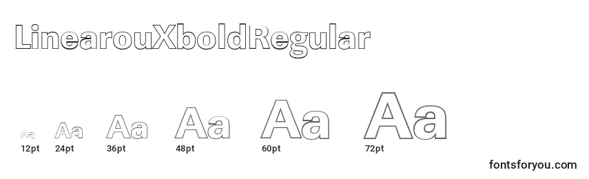LinearouXboldRegular Font Sizes