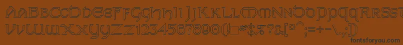 Dublinho Font – Black Fonts on Brown Background