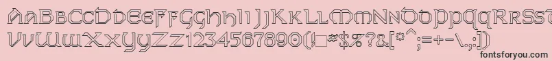 Dublinho Font – Black Fonts on Pink Background