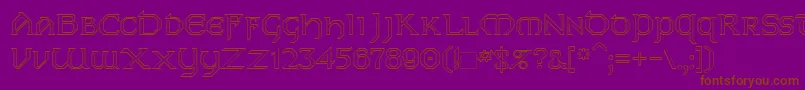 Dublinho Font – Brown Fonts on Purple Background