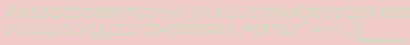 Dublinho Font – Green Fonts on Pink Background