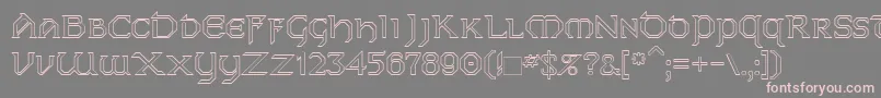 Dublinho Font – Pink Fonts on Gray Background