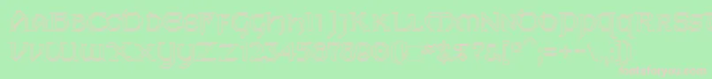 Dublinho Font – Pink Fonts on Green Background