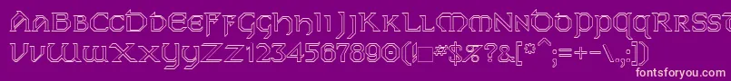 Dublinho Font – Pink Fonts on Purple Background