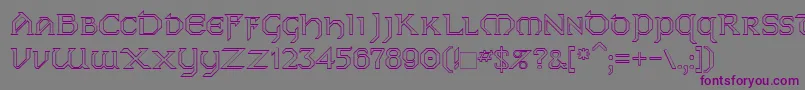 Dublinho Font – Purple Fonts on Gray Background