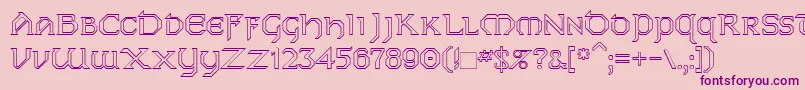 Dublinho Font – Purple Fonts on Pink Background