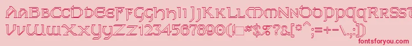 Dublinho Font – Red Fonts on Pink Background