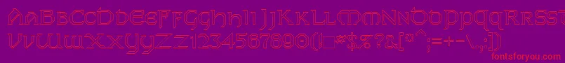 Dublinho Font – Red Fonts on Purple Background
