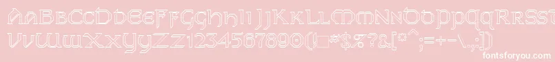 Dublinho Font – White Fonts on Pink Background