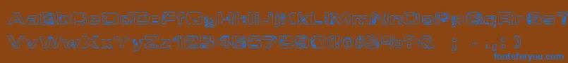 More about SpongeRegular Font SpongeRegular Font – Blue Fonts on Brown Background