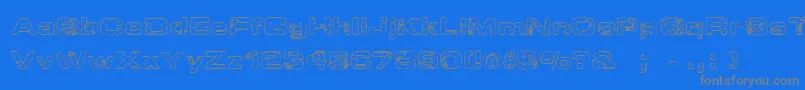 More about SpongeRegular Font SpongeRegular Font – Gray Fonts on Blue Background