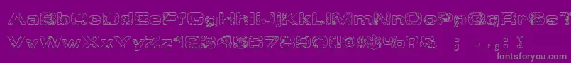 More about SpongeRegular Font SpongeRegular Font – Gray Fonts on Purple Background
