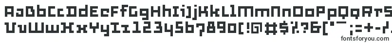 Шрифт Thirtysix – квадратные шрифты
