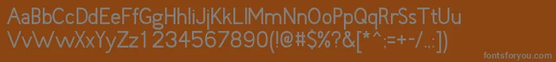 Шрифт Fudd – серые шрифты на коричневом фоне