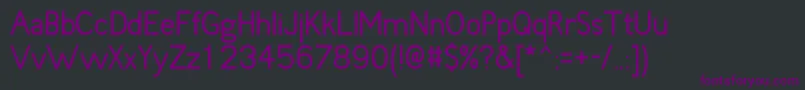 Шрифт Fudd – фиолетовые шрифты на чёрном фоне
