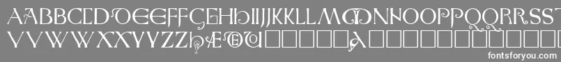 AngloSaxonCaps Font – White Fonts on Gray Background